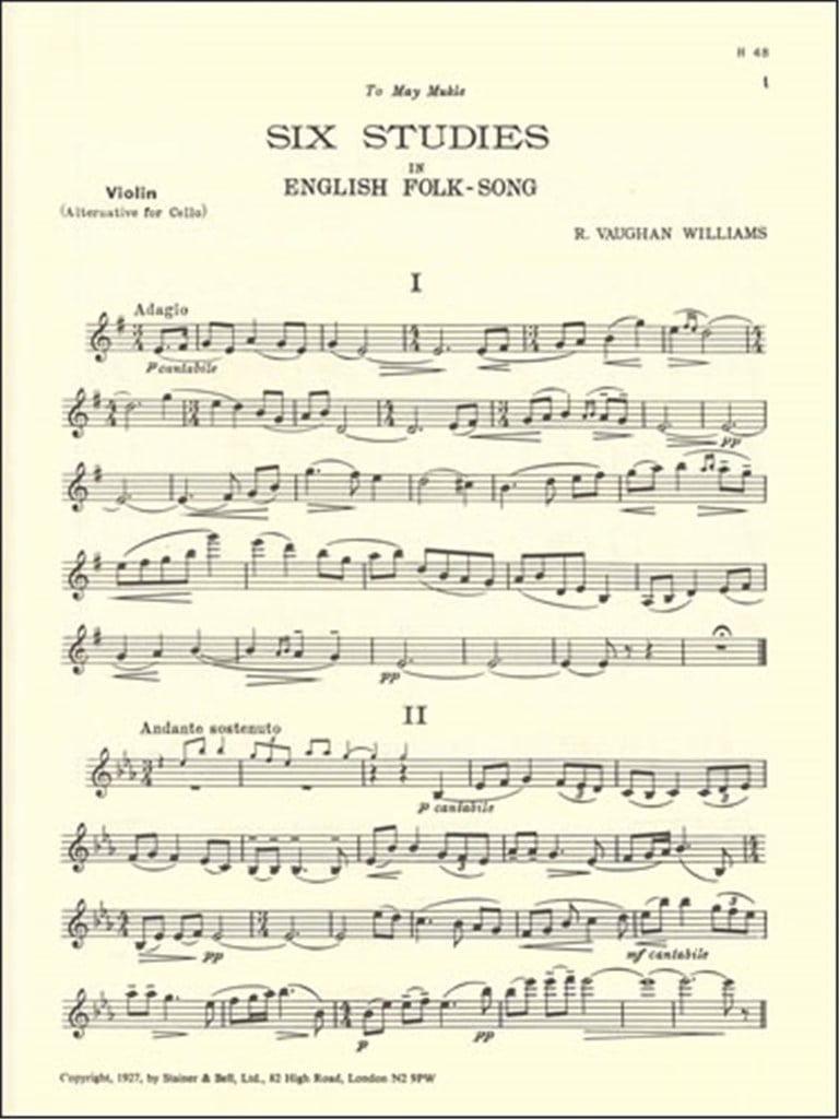 Six Studies In English Folk Song
